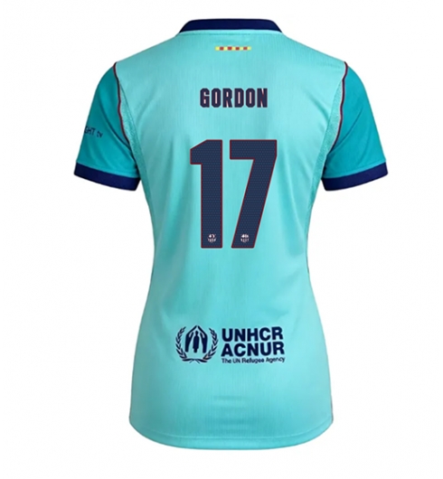 Strój piłkarski Barcelona Anthony Gordon #17 Koszulka Trzeciej damskie 2026-27 Krótki Rękaw Strój piłkarski Barcelona Anthony Gordon #17 Koszulka Trzeciej damskie 2026-27 Krótki Rękaw