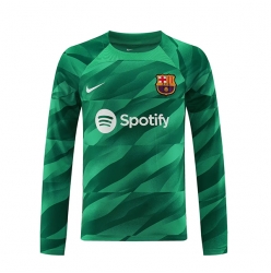 Strój piłkarski Barcelona Bramkarskie Koszulka Podstawowej 2023-24 Długi Rękaw