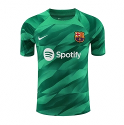 Strój piłkarski Barcelona Bramkarskie Koszulka Podstawowej 2023-24 Krótki Rękaw
