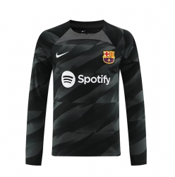 Strój piłkarski Barcelona Bramkarskie Koszulka Wyjazdowej 2023-24 Długi Rękaw