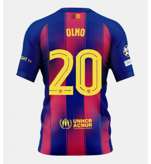 Strój piłkarski Barcelona Dani Olmo #20 Koszulka Podstawowej 2025-26 Krótki Rękaw Strój piłkarski Barcelona Dani Olmo #20 Koszulka Podstawowej 2025-26 Krótki Rękaw
