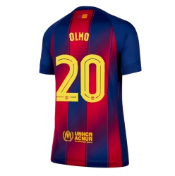 Strój piłkarski Barcelona Dani Olmo #20 Koszulka Podstawowej damskie 2025-26 Krótki Rękaw