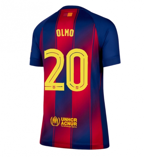 Strój piłkarski Barcelona Dani Olmo #20 Koszulka Podstawowej damskie 2025-26 Krótki Rękaw Strój piłkarski Barcelona Dani Olmo #20 Koszulka Podstawowej damskie 2025-26 Krótki Rękaw