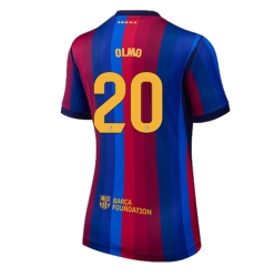 Strój piłkarski Barcelona Dani Olmo #20 Koszulka Podstawowej damskie 2026-27 Krótki Rękaw