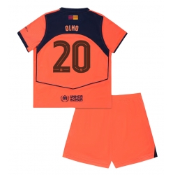Strój piłkarski Barcelona Dani Olmo #20 Koszulka Trzeciej dziecięce 2025-26 Krótki Rękaw (+ Krótkie spodenki)