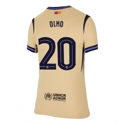 Strój piłkarski Barcelona Dani Olmo #20 Koszulka Wyjazdowej damskie 2025-26 Krótki Rękaw