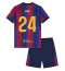 Strój piłkarski Barcelona Eric Garcia #24 Koszulka Podstawowej dziecięce 2026-27 Krótki Rękaw (+ Krótkie spodenki)