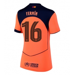 Strój piłkarski Barcelona Fermin Lopez #16 Koszulka Trzeciej damskie 2025-26 Krótki Rękaw