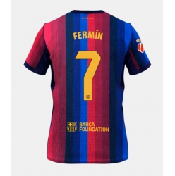 Strój piłkarski Barcelona Fermin Lopez #7 Koszulka Podstawowej 2026-27 Krótki Rękaw