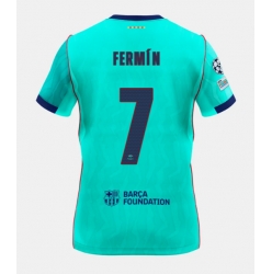 Strój piłkarski Barcelona Fermin Lopez #7 Koszulka Trzeciej 2026-27 Krótki Rękaw
