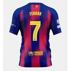 Strój piłkarski Barcelona Ferran Torres #7 Koszulka Podstawowej 2025-26 Krótki Rękaw