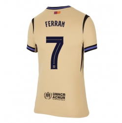Strój piłkarski Barcelona Ferran Torres #7 Koszulka Wyjazdowej damskie 2025-26 Krótki Rękaw