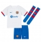 Strój piłkarski Barcelona Ferran Torres #7 Koszulka Wyjazdowej dziecięce 2023-24 Krótki Rękaw (+ Krótkie spodenki)