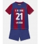 Strój piłkarski Barcelona Frenkie de Jong #21 Koszulka Podstawowej dziecięce 2023-24 Krótki Rękaw (+ Krótkie spodenki)