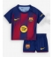 Strój piłkarski Barcelona Frenkie de Jong #21 Koszulka Podstawowej dziecięce 2025-26 Krótki Rękaw (+ Krótkie spodenki)