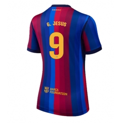 Strój piłkarski Barcelona Gabriel Jesus #9 Koszulka Podstawowej damskie 2026-27 Krótki Rękaw