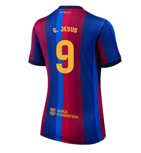 Strój piłkarski Barcelona Gabriel Jesus #9 Koszulka Podstawowej damskie 2026-27 Krótki Rękaw Strój piłkarski Barcelona Gabriel Jesus #9 Koszulka Podstawowej damskie 2026-27 Krótki Rękaw