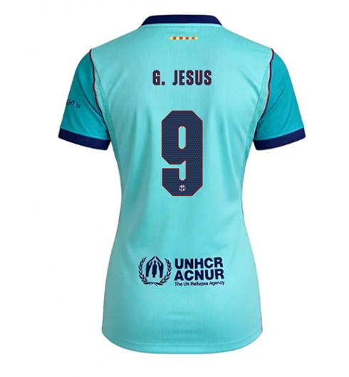 Strój piłkarski Barcelona Gabriel Jesus #9 Koszulka Trzeciej damskie 2026-27 Krótki Rękaw Strój piłkarski Barcelona Gabriel Jesus #9 Koszulka Trzeciej damskie 2026-27 Krótki Rękaw