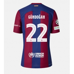 Strój piłkarski Barcelona Ilkay Gundogan #22 Koszulka Podstawowej 2023-24 Krótki Rękaw