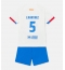 Strój piłkarski Barcelona Inigo Martinez #5 Koszulka Wyjazdowej dziecięce 2023-24 Krótki Rękaw (+ Krótkie spodenki)