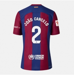 Strój piłkarski Barcelona Joao Cancelo #2 Koszulka Podstawowej damskie 2023-24 Krótki Rękaw
