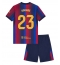 Strój piłkarski Barcelona Jules Kounde #23 Koszulka Podstawowej dziecięce 2026-27 Krótki Rękaw (+ Krótkie spodenki)