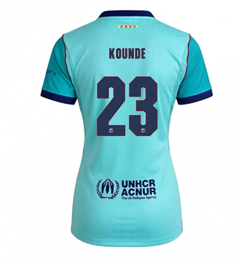 Strój piłkarski Barcelona Jules Kounde #23 Koszulka Trzeciej damskie 2026-27 Krótki Rękaw Strój piłkarski Barcelona Jules Kounde #23 Koszulka Trzeciej damskie 2026-27 Krótki Rękaw