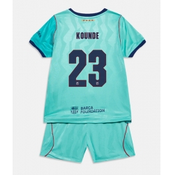 Strój piłkarski Barcelona Jules Kounde #23 Koszulka Trzeciej dziecięce 2026-27 Krótki Rękaw (+ Krótkie spodenki)