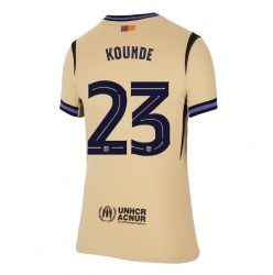 Strój piłkarski Barcelona Jules Kounde #23 Koszulka Wyjazdowej damskie 2025-26 Krótki Rękaw