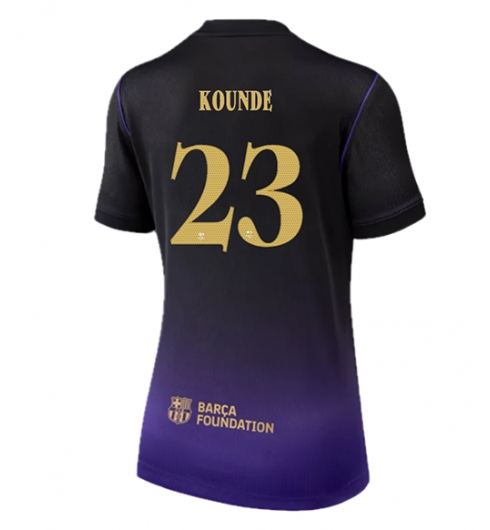 Strój piłkarski Barcelona Jules Kounde #23 Koszulka Wyjazdowej damskie 2026-27 Krótki Rękaw Strój piłkarski Barcelona Jules Kounde #23 Koszulka Wyjazdowej damskie 2026-27 Krótki Rękaw
