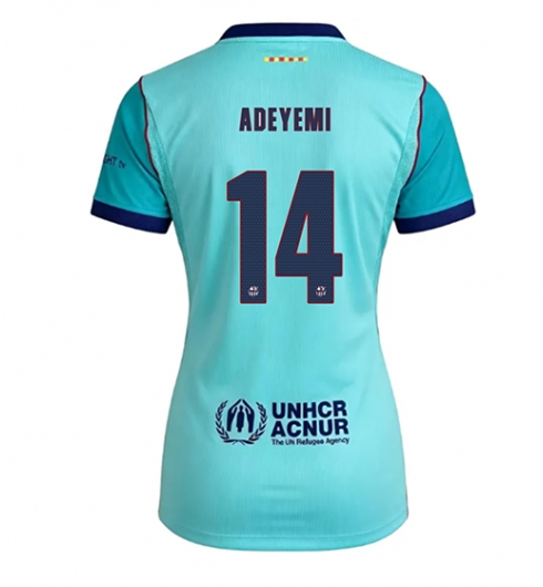 Strój piłkarski Barcelona Karim Adeyemi #14 Koszulka Trzeciej damskie 2026-27 Krótki Rękaw Strój piłkarski Barcelona Karim Adeyemi #14 Koszulka Trzeciej damskie 2026-27 Krótki Rękaw