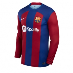 Strój piłkarski Barcelona Koszulka Podstawowej 2023-24 Długi Rękaw