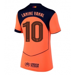 Strój piłkarski Barcelona Lamine Yamal #10 Koszulka Trzeciej damskie 2025-26 Krótki Rękaw