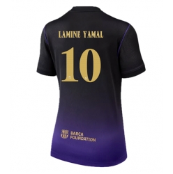 Strój piłkarski Barcelona Lamine Yamal #10 Koszulka Wyjazdowej damskie 2026-27 Krótki Rękaw