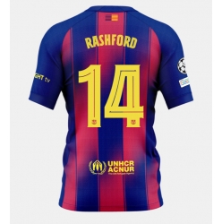 Strój piłkarski Barcelona Marcus Rashford #14 Koszulka Podstawowej 2025-26 Krótki Rękaw