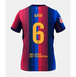 Strój piłkarski Barcelona Paez Gavi #6 Koszulka Podstawowej 2026-27 Krótki Rękaw