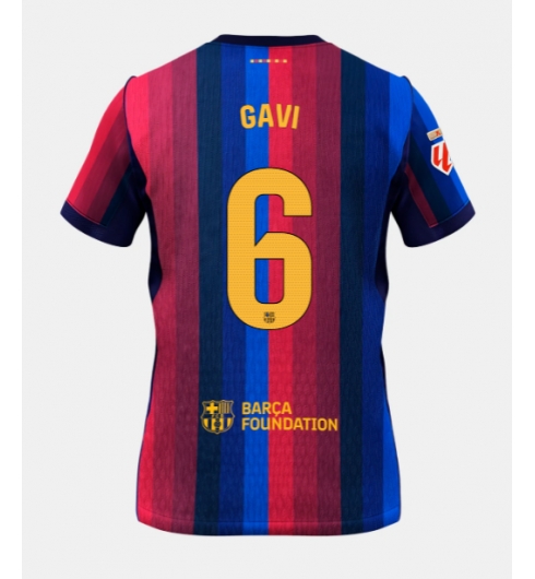Strój piłkarski Barcelona Paez Gavi #6 Koszulka Podstawowej 2026-27 Krótki Rękaw Strój piłkarski Barcelona Paez Gavi #6 Koszulka Podstawowej 2026-27 Krótki Rękaw