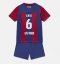 Strój piłkarski Barcelona Paez Gavi #6 Koszulka Podstawowej dziecięce 2023-24 Krótki Rękaw (+ Krótkie spodenki)