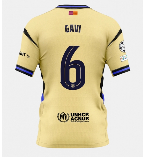 Strój piłkarski Barcelona Paez Gavi #6 Koszulka Wyjazdowej 2025-26 Krótki Rękaw Strój piłkarski Barcelona Paez Gavi #6 Koszulka Wyjazdowej 2025-26 Krótki Rękaw