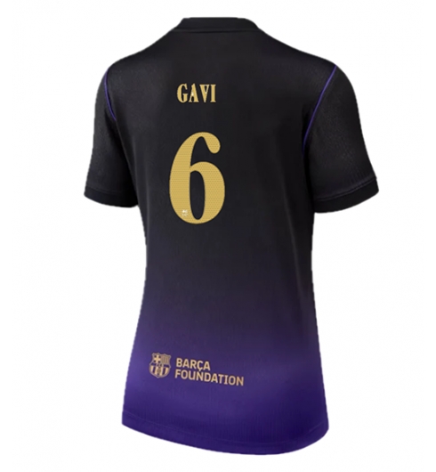 Strój piłkarski Barcelona Paez Gavi #6 Koszulka Wyjazdowej damskie 2026-27 Krótki Rękaw Strój piłkarski Barcelona Paez Gavi #6 Koszulka Wyjazdowej damskie 2026-27 Krótki Rękaw