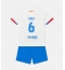 Strój piłkarski Barcelona Paez Gavi #6 Koszulka Wyjazdowej dziecięce 2023-24 Krótki Rękaw (+ Krótkie spodenki)
