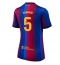 Strój piłkarski Barcelona Pau Cubarsi #5 Koszulka Podstawowej damskie 2026-27 Krótki Rękaw