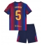 Strój piłkarski Barcelona Pau Cubarsi #5 Koszulka Podstawowej dziecięce 2026-27 Krótki Rękaw (+ Krótkie spodenki)