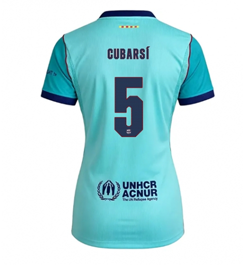 Strój piłkarski Barcelona Pau Cubarsi #5 Koszulka Trzeciej damskie 2026-27 Krótki Rękaw Strój piłkarski Barcelona Pau Cubarsi #5 Koszulka Trzeciej damskie 2026-27 Krótki Rękaw