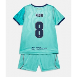 Strój piłkarski Barcelona Pedri Gonzalez #8 Koszulka Trzeciej dziecięce 2026-27 Krótki Rękaw (+ Krótkie spodenki)