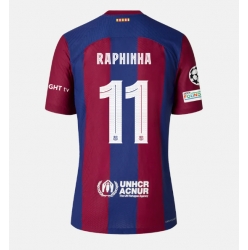 Strój piłkarski Barcelona Raphinha Belloli #11 Koszulka Podstawowej 2023-24 Krótki Rękaw