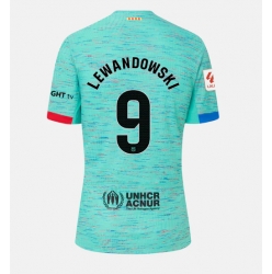 Strój piłkarski Barcelona Robert Lewandowski #9 Koszulka Trzeciej damskie 2023-24 Krótki Rękaw