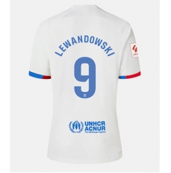 Strój piłkarski Barcelona Robert Lewandowski #9 Koszulka Wyjazdowej 2023-24 Krótki Rękaw