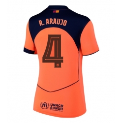Strój piłkarski Barcelona Ronald Araujo #4 Koszulka Trzeciej damskie 2025-26 Krótki Rękaw
