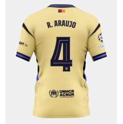 Strój piłkarski Barcelona Ronald Araujo #4 Koszulka Wyjazdowej 2025-26 Krótki Rękaw
